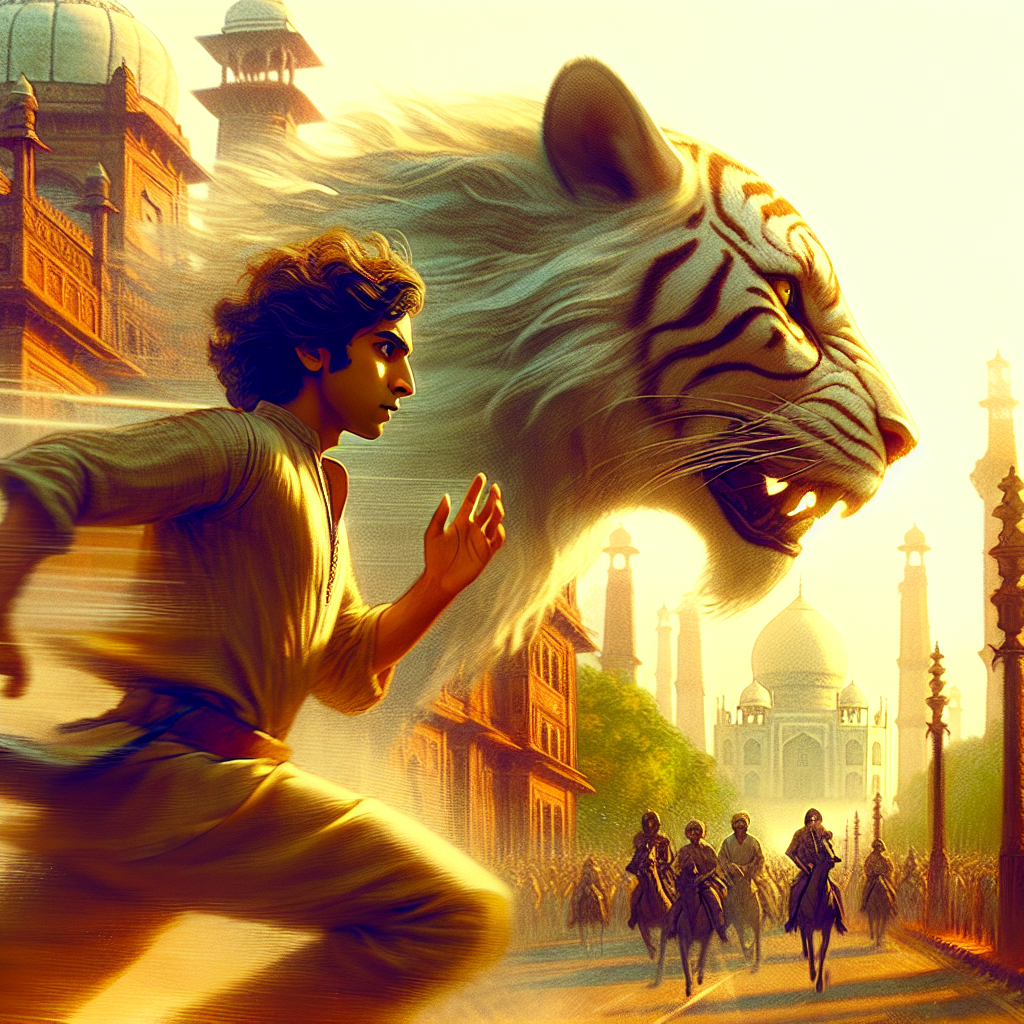 the story begins with sutherland leaving Delhi as if written by phillip dick about a young indian guy